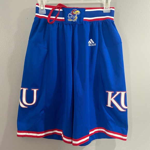 Mens KU Kansas Jayhawks basketball shorts - Picture 1 of 3
